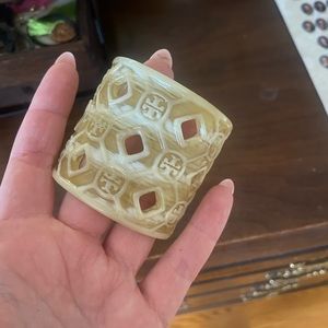 Tan Tory Burch Cuff Bracelet